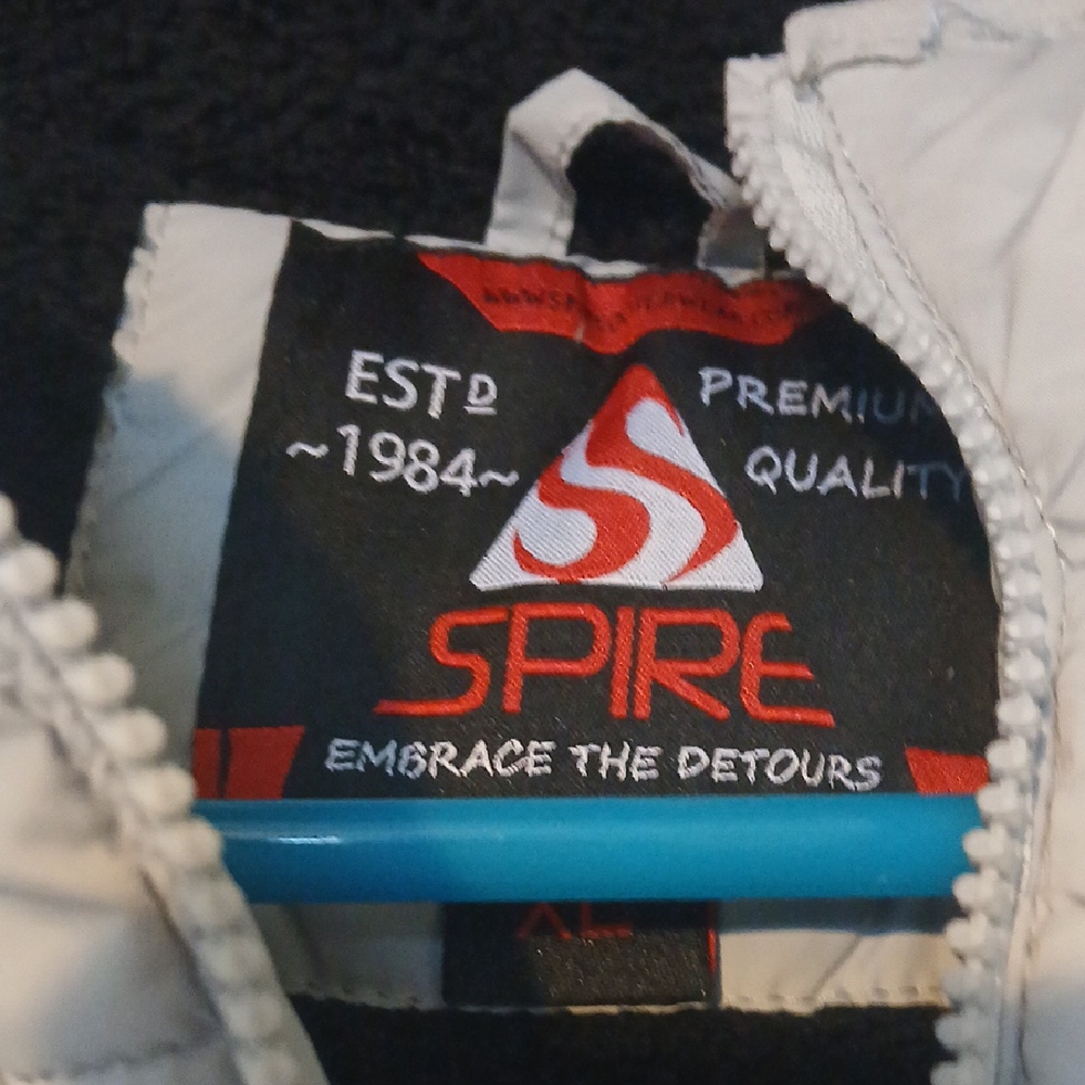 Spire Men's Light Gray Puffer Jacket Size XL - Picture 2 of 4